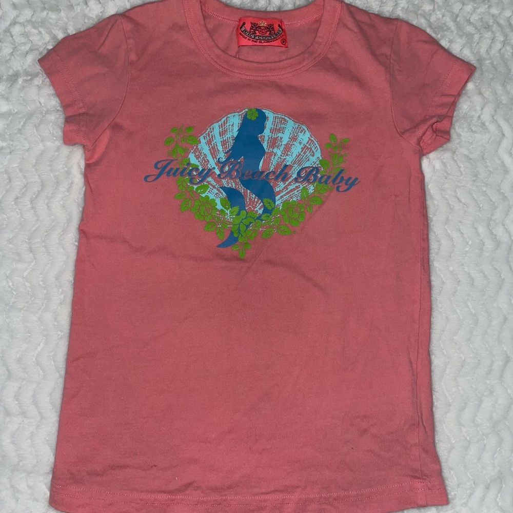 🧜‍♀️Juicy Couture “juicy beach baby” mermaid baby tee Y2K 🏝